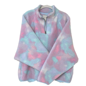 American Eagle Tie-dye Sherpa Fleece Pullover